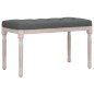 vidaXL Panca Grigio Scuro 80x40x49 cm in Tessuto vidaXL Panca Grigio Scuro 80x40x49 cm in Tessuto