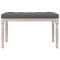 vidaXL Panca Grigio Scuro 80x40x49 cm in Tessuto vidaXL Panca Grigio Scuro 80x40x49 cm in Tessuto