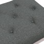 vidaXL Panca Grigio Scuro 80x40x49 cm in Tessuto vidaXL Panca Grigio Scuro 80x40x49 cm in Tessuto