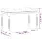 vidaXL Panca Grigio Scuro 80x40x49 cm in Tessuto vidaXL Panca Grigio Scuro 80x40x49 cm in Tessuto
