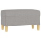 vidaXL Panca Grigio chiaro 70x35x41 cm in Tessuto vidaXL Panca Grigio chiaro 70x35x41 cm in Tessuto