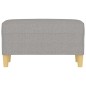 vidaXL Panca Grigio chiaro 70x35x41 cm in Tessuto vidaXL Panca Grigio chiaro 70x35x41 cm in Tessuto