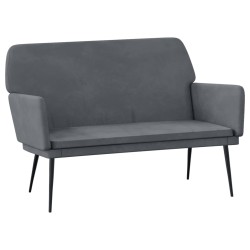 vidaXL Panca Grigio Scuro 108x79x79 cm in Velluto