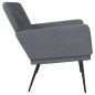 vidaXL Panca Grigio Scuro 108x79x79 cm in Velluto