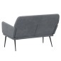 vidaXL Panca Grigio Scuro 108x79x79 cm in Velluto