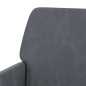vidaXL Panca Grigio Scuro 108x79x79 cm in Velluto
