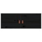 Pensile Nero 80x30x30 cm in Legno Massello di Pino Pensile Nero 80x30x30 cm in Legno Massello di Pino