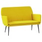 vidaXL Panca Gialla 108x79x79 cm in Velluto vidaXL Panca Gialla 108x79x79 cm in Velluto