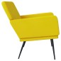 vidaXL Panca Gialla 108x79x79 cm in Velluto vidaXL Panca Gialla 108x79x79 cm in Velluto