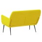 vidaXL Panca Gialla 108x79x79 cm in Velluto vidaXL Panca Gialla 108x79x79 cm in Velluto