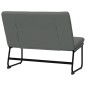 vidaXL Panca Grigio Scuro 100x75x76 cm in Tessuto vidaXL Panca Grigio Scuro 100x75x76 cm in Tessuto