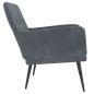 vidaXL Poltrona Grigio Scuro 62x79x79 cm Velluto vidaXL Poltrona Grigio Scuro 62x79x79 cm Velluto