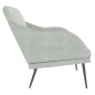 vidaXL Panca Grigio Chiaro 110x76x80 cm in Velluto vidaXL Panca Grigio Chiaro 110x76x80 cm in Velluto