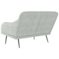 vidaXL Panca Grigio Chiaro 110x76x80 cm in Velluto vidaXL Panca Grigio Chiaro 110x76x80 cm in Velluto