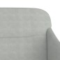 vidaXL Panca Grigio Chiaro 110x76x80 cm in Velluto vidaXL Panca Grigio Chiaro 110x76x80 cm in Velluto