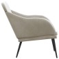 vidaXL Panca Grigio Chiaro 110x76x80 cm in Velluto vidaXL Panca Grigio Chiaro 110x76x80 cm in Velluto