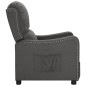 vidaXL Poltrona Reclinabile in Tessuto Grigio Scuro