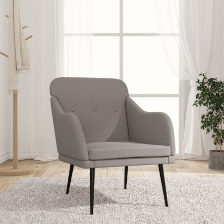 vidaXL Poltrona Tortora 63x76x80 cm in Tessuto