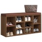 vidaXL Scarpiera Rovere Marrone 103x30x48 cm in Legno Multistrato