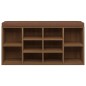 vidaXL Scarpiera Rovere Marrone 103x30x48 cm in Legno Multistrato