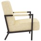 vidaXL Poltrona Crema in Similpelle vidaXL Poltrona Crema in Similpelle