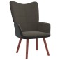 vidaXL Poltrona Relax Grigio Scuro in Velluto e PVC vidaXL Poltrona Relax Grigio Scuro in Velluto e PVC