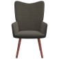 vidaXL Poltrona Relax Grigio Scuro in Velluto e PVC vidaXL Poltrona Relax Grigio Scuro in Velluto e PVC
