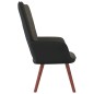 vidaXL Poltrona Relax Grigio Scuro in Velluto e PVC vidaXL Poltrona Relax Grigio Scuro in Velluto e PVC
