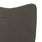 vidaXL Poltrona Relax Grigio Scuro in Velluto e PVC vidaXL Poltrona Relax Grigio Scuro in Velluto e PVC