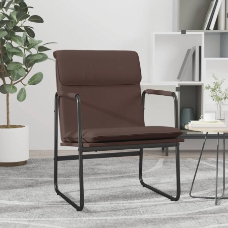 vidaXL Sedia Lounge Marrone 55x64x80 cm in Similpelle