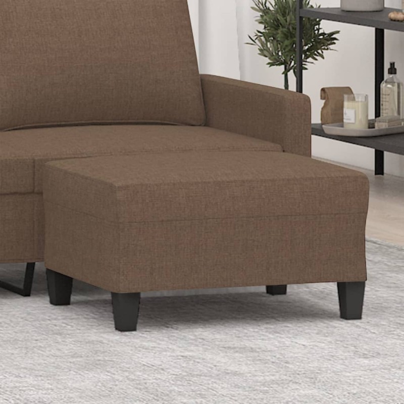vidaXL Poggiapiedi Marrone 70x55x41 cm in Tessuto vidaXL Poggiapiedi Marrone 70x55x41 cm in Tessuto