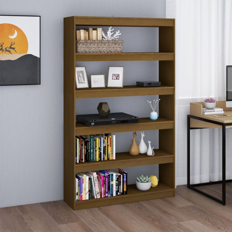 vidaXL Libreria/Divisorio Marrone 100x30x167,5 cm in Massello di Pino vidaXL Libreria/Divisorio Marrone 100x30x167,5 cm in Massello di Pino