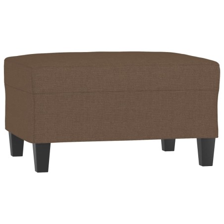 vidaXL Poggiapiedi Marrone 70x55x41 cm in Tessuto