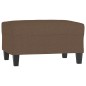 vidaXL Poggiapiedi Marrone 70x55x41 cm in Tessuto vidaXL Poggiapiedi Marrone 70x55x41 cm in Tessuto