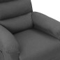 vidaXL Poltrona Reclinabile in Tessuto Grigio Scuro