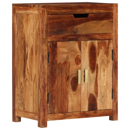 Credenza 58,5x35x75,5 cm in Legno Massello di Acacia