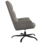 vidaXL Poltrona Relax Grigio Chiaro in Velluto vidaXL Poltrona Relax Grigio Chiaro in Velluto