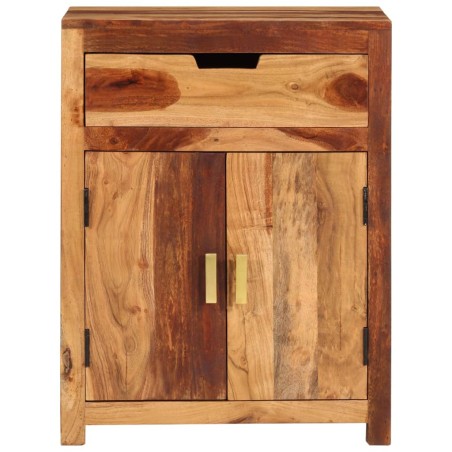 Credenza 58,5x35x75,5 cm in Legno Massello di Acacia