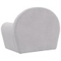 vidaXL Divano per Bambini Grigio Chiaro in Morbido Peluche vidaXL Divano per Bambini Grigio Chiaro in Morbido Peluche