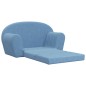 vidaXL Divano Letto per Bambini a 2 Posti Blu in Morbido Peluche vidaXL Divano Letto per Bambini a 2 Posti Blu in Morbido Peluche