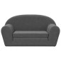 vidaXL Divano Letto per Bambini a 2 Posti Antracite in Morbido Peluche vidaXL Divano Letto per Bambini a 2 Posti Antracite in Morbido Peluche