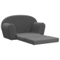 vidaXL Divano Letto per Bambini a 2 Posti Antracite in Morbido Peluche vidaXL Divano Letto per Bambini a 2 Posti Antracite in Morbido Peluche