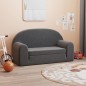 vidaXL Divano Letto per Bambini a 2 Posti Antracite in Morbido Peluche vidaXL Divano Letto per Bambini a 2 Posti Antracite in Morbido Peluche