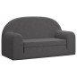 vidaXL Divano Letto per Bambini a 2 Posti Antracite in Morbido Peluche vidaXL Divano Letto per Bambini a 2 Posti Antracite in Morbido Peluche