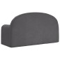 vidaXL Divano Letto per Bambini a 2 Posti Antracite in Morbido Peluche vidaXL Divano Letto per Bambini a 2 Posti Antracite in Morbido Peluche