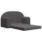 vidaXL Divano Letto per Bambini a 2 Posti Antracite in Morbido Peluche vidaXL Divano Letto per Bambini a 2 Posti Antracite in Morbido Peluche