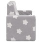 vidaXL Divano per Bambini 2 Posti Grigio Chiaro Stelle Morbido Peluche vidaXL Divano per Bambini 2 Posti Grigio Chiaro Stelle Morbido Peluche