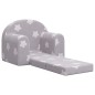 vidaXL Divano Letto Bambini Grigio Chiaro con Stelle Morbido Peluche vidaXL Divano Letto Bambini Grigio Chiaro con Stelle Morbido Peluche