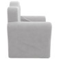 vidaXL Divano per Bambini Grigio Chiaro in Morbido Peluche vidaXL Divano per Bambini Grigio Chiaro in Morbido Peluche