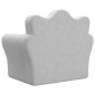 vidaXL Divano per Bambini Grigio Chiaro in Morbido Peluche vidaXL Divano per Bambini Grigio Chiaro in Morbido Peluche